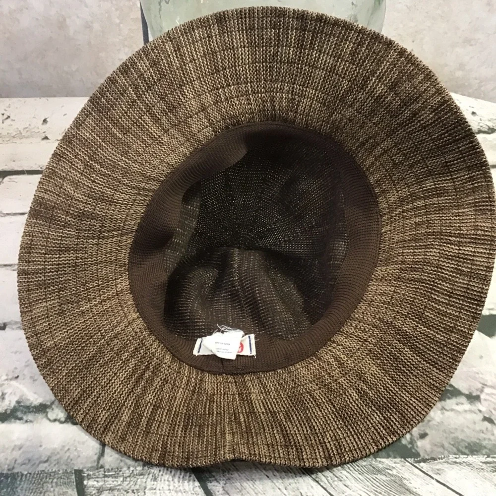 Olsenboye Hat Womens One Size Heather Brown Floppy Beach Sun Cap - Picture 5 of 6